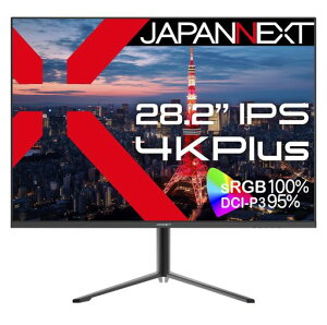 JAPANNEXT 28.2�C���` ���j�^�[ IPS �f�B�X�v���C (HDMI/DisplayPort/�X�s�[�J�[����/�u���[���C�g�J�b�g) JN-282IPS4KP