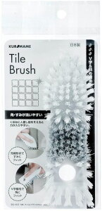 マメイタ浴室掃除用ブラシホワイト幅5.5cmx奥行16.5cmx高さ4.5cmお風呂掃除タイル掃除溝洗いタイルの壁角にフィット日本製BS-403