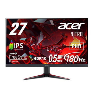 ���{�G�C�T�[ Acer Nitro �Q�[�~���O���j�^�[ 27�C���` IPS �t��HD 180Hz 0.5ms PC/PS5/Xbox X/S���� �w�b�h�z���[�q �X�s�[�J�[ HDMI2.0 AMD FreeSync Premium HDR10