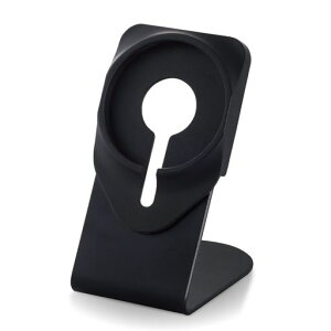 エレコムスマホスタンド【MagSafe充電器をはめて使う】iPhone12シリーズ対応アルミニウムブラックAMS-DSCHALBK