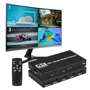 4K@30HzHDMI��ʕ�����4����1�o��hdmi��ʕ����ؑ֊��ʐ؂�ւ���1080P4��ʓ����\���N�A�b�h�}���`�r���[�A�[DVD/�Q�[���@/PS3/PS4Pro/Xbox�Ď��p�����R���t��