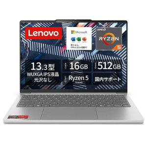 Lenovom[gp\RIdeaPadSlim5Light13.3C`AMDRyzenTM57535HS16GBSSD512GBMSOffice2024ڃobe[쓮22.8ԏd1.15kg