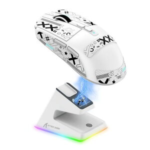 MAMBASNAKExATTACK SHARK X6 ���y�ʃQ�[�~���O�}�E�X 49g PAW3395�Z���T�[ ���C�����X �}�E�X 3���[�h�ڑ� 2.4Ghz/Bluetooth/Type-C 6���x��DPI�ؑ� 26000DPI 200���ԘA���g�p�\