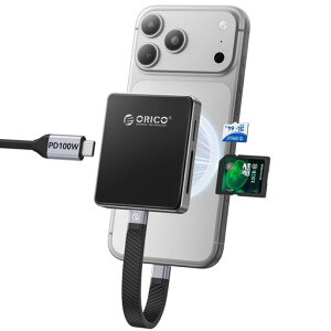 ORICO5in1���C�z�����J�[�h���[�_�[&M.2�n�[�h�f�B�X�N�P�[�XTF/SD3.0�AM.2NVMe2230/2242SSD�C���^�[�t�F�[�X���ځAUSB3.2Gen210Gbps�����]���ATF-SD