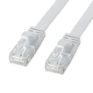 �T�����T�v���C(Sanwa Supply) �J�e�S��6A�t���b�gLAN�P�[�u��(�z���C�g�E30m) KB-FL6AL-30W
