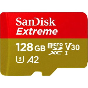 SanDisk MicroSD 128GB UHS-I U3 V30 Write Up to 90MB/s Full HD & 4K SanDisk Extreme SDSQXAA-128G-GN6MN International Packaging