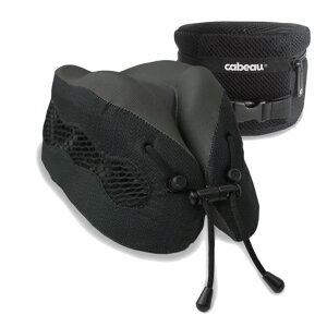 CabeauEvolutionCoolTravelPillow-TheBestAirCirculatingHeadandNeckMemoryFoamCoolingTravelPillow-Black