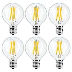 E17 LED �G�W�\���d�� ������Ή� 4W (40W�`����) 2700K �d���F 340lm �N���A�O���X ���g�� �t�B�������g�d��