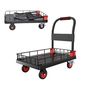 Jumei�o�X�P�b�g��Ԑ܂肽���ݎ��J�S�t���X�g�b�p�[�t��5in�L���X�^�[�ω׏d350kg�ύږ�90x60cm�艟����ԃ��b�V���^���p���S���L�����[�J�[�g�ƒ�p���z�������������^�ѕ֗��Ɩ��p�q�Ɂc