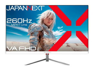 JAPANNEXT 24.5�C���` �Q�[�~���O���j�^�[ 260Hz 1ms �t��HD 1920x1080�𑜓x VA �p�l�� �f�B�X�v���C (HDMI/DisplayPort/VESA�Ή�/�u���[���C�g�J�b�g / ����p178°)