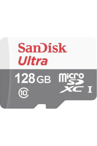 SanDiskUltra128GB100MB/sUHS-IClass10microSDXCCardSDSQUNR-128G-GN3MN�C�O�p�b�P�[�W�i