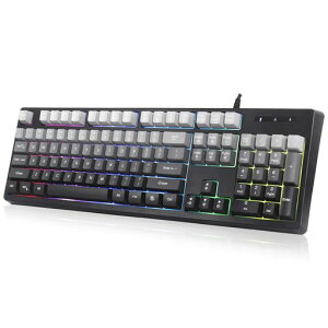 HUOJI�Q�[�~���O�L�[�{�[�h�L���p��z��e���L�[�t�����J�j�J�������C���{�[LED�o�b�N���C�g�h���݌v�l�ԍH�w���V�L�[�I�t�B�X�e�����[�NPS5/PS4/Xbox/PC/Mac�Ή�(�O���f�[�V�����E�O���[)