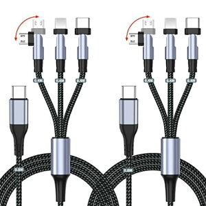 3in1�[�d�P�[�u��usb�P�[�u��L���R�l�N�^180�x��]�\�}���[�d�[�d�R�[�h�y2�{�Z�b�g/1.2M(40cm�̕���P�[�u��+80cm)�z�f���h�~���܂�h�~USBTypeC�P�[�u��MicroUSB�P�[�u���X�}�z