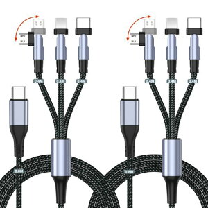 3in1[dP[uusbP[uLRlN^180x]\}[d[dR[hy2{Zbg/1.2M(40cm̕P[u+80cm)zfh~܂h~USBTypeCP[uMicroUSBP[uX}z