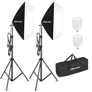 �B�e�p���C�gUBeesize�\�t�g�{�b�N�X�ʐ^�Ɩ��L�b�g�ő��188cm�܂Œ����\70cmx50cm�A���Ɩ��L�b�g40WE27�\�P�b�g2800K-6500K�d��2�t���v���t�F�b�V���i���t�H�g�X�^�W�I�Ɩ��r�f�I�^��|�[�c