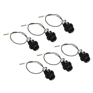 PATIKIL E12�d���z���_�[ ���C�g�\�P�b�g 6�� 25cm�������[�h�� �˂����� �S�˂� LED�d�������v�z���_�[ �y���_���g���C�g�p �u���b�N