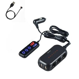 DURASIKO�ԗp�V�K�[�\�P�b�g3�A���ݎԍڏ[�d��2USB�[�d�|�[�g�d��/���x����^�C�}�[�@�\�ő�105W�d�͋����ߕ��וی�12-24V�ꊇ&�Ɨ��X�C�b�`���ڑO����ȑΉ�iPad/�X�}�[�g�t�H���Ȃǂ̐ݔ��΁c