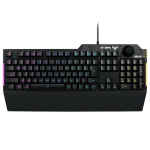 ASUS �Q�[�~���O�L�[�{�[�h RA04 TUF GAMING K1/JP ��p�{�����[���m�u �h�� RGB�Ɩ� ���X�g���X�g
