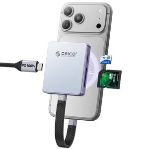 ORICO5in1���C�z�����J�[�h���[�_�[&M.2�n�[�h�f�B�X�N�P�[�XTF/SD3.0�AM.2NVMe2230/2242SSD�C���^�[�t�F�[�X���ځAUSB3.2Gen210Gbps�����]���ATF-SD