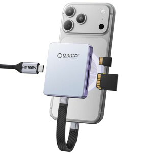 ORICO 5 in 1 ���C�z�����J�[�h���[�_�[ & M.2 �n�[�h�f�B�X�N�P�[�X TF/SD 3.0�AM.2 NVMe 2230/2242 SSD�C���^�[�t�F�[�X���ځAUSB 3.2 Gen2 10Gbps�����]���ATF-SD