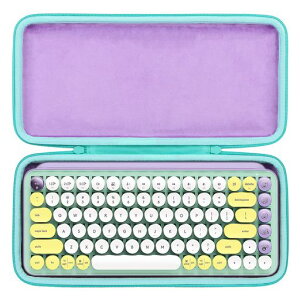 co2CREA収納ケース互換品LogicoolロジクールPOPKEYSK730メカニカルワイヤレスキーボード+M370マウス(ロジクールPOPKEYSキーボード)(パープ)