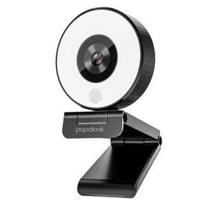 PAPALOOKweb�J����HD1080PLED���C�g�t�����邳3�K�i���߉O�r�X�^���h�t���������␳�}�C�N�������C�u�X�g���[�~���O�E�F�u�J����pc�O�t���J����windowsmac