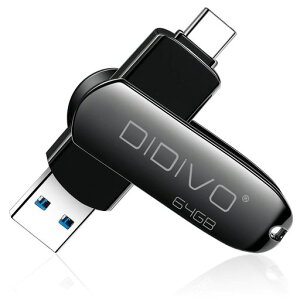USB������64GB�[�^�C�vC�t���b�V���h���C�u�X�}�z/�^�u���b�g/PC�Ή��X�}�z�pUSB3.0�����f�[�^�`��USB�������e�ʕs���������ʑ}���X�}�z�������[���������{�f�B�[360�x��]��USB3.0�Ή�Type-C&