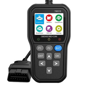 SugarmanOBD2診断機日本語対応自動車故障診断機車検対応スキャンツールフルOBD2機能チェックエンジンライトの消灯バッテリーテストDTC検索軽量初心者向けJOBD国産車対応不可