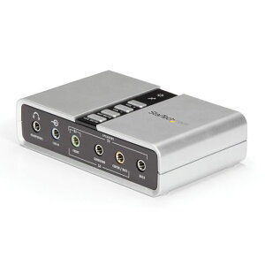 StarTech.com 7.1ch�Ή�USB-DAC�w�b�h�z���A���v S/PDIF�Ή� 8x 3.5mm�~�j�W���b�N 2x 3.5mm�g�X�����N�p�^�R�l�N�^ ICUSBAUDIO7D