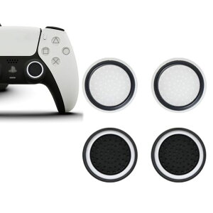 SZSL PS5 �R���g���[���[ �X�e�B�b�N�L���b�v PS4 / PS3 / Xbox�A�i���O�X�e�B�b�N �ی�J�o�[ (4�Z�b�g) �Ή� �e�w �X�e�B�b�N�J�o�[ �V���R�� �R���g���[���[ �X�e�B�b�N�L���b�v ��p (�u���c
