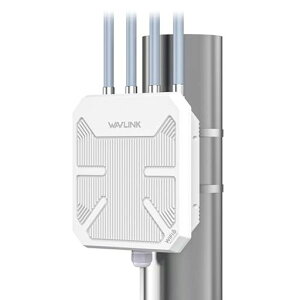 WAVLINK WiFi6 ���O�A�N�Z�X �|�C���g�A�f���A�� �o���h 2.4G+5G AX3000 ���������O WiFi ���b�V�� �G�N�X�e���_�[�APoE/4x8dBi �������A���e�i/IP67 �ό󐫃G���N���[�W��/�M���u�[�X�^�[ �A���v�t��