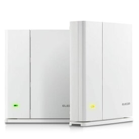 エレコムメッシュWiFiルーター無線LAN867+400Mbpsデュアルバンド親機+中継器セットe-Mesh日本メーカー【iPhone11/iPhoneSE2メーカー動作確認済み】WMC-DLGST2-W