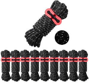 �K�C���[�vAVOFOREST�p���R�[�h10��/�Z�b�g4mx10��(���v40m)���ˍޓ��蒼�a4mm/5mm�e���g���[�v12�c�ω׏d500kg���݋���t���L�����v�^�[�v�A�E�g�h�A�e���g�݉c�p(5MM)