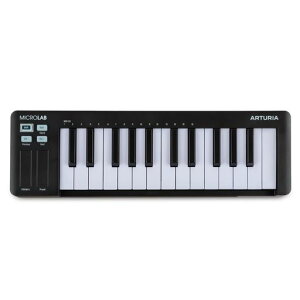 Arturia �A�[�g���A �L�[�{�[�h�E�R���g���[���[ MicroLab MK3 25����/�x���V�e�B�Ή����i�ʃX�����L�[�{�[�h/USB-C�ڑ� �u���b�N MICROLAB MK3 BK