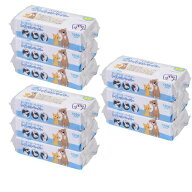 水に流せるペット用トイレットペーパー100組x3個パック【リサイクル再生紙使用/エンボス加工でしっかり吸…