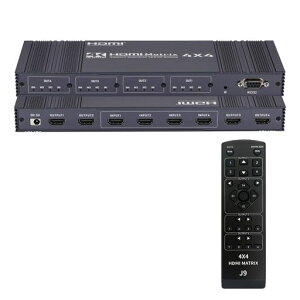 4K@30HzHDMI�}�g���b�N�X4����4�o�̓}�g���b�N�X4x4HDCP1.4�AHDMI1.4�ARS232�A�p�\�R��/PS3/PS4pro/NintendoSwitch/AppleTV/�v���W�F�N�^�[/HDTV�p(IR�����R���t��)
