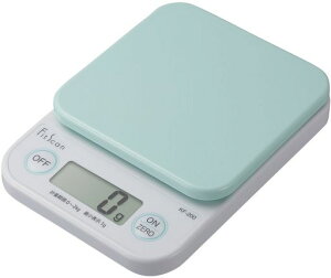 �^�j�^(Tanita)�N�b�L���O�X�P�[���L�b�`���͂��藿���f�W�^��2kg1g�P�ʃO���[��KF-200GR