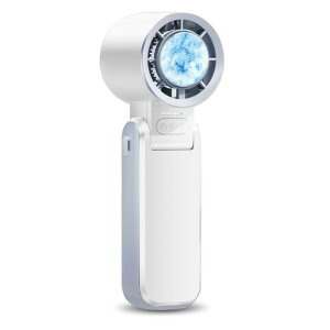 ハンディファン冷却プレートハンディ扇風機【2025・ペルチェ冷却・超強風】携帯扇風機大風量冷感4段階調節熱中症対策首掛け/卓上/手持ち3WAY小型軽量3600mAh大容量Type-C充電式通勤通学アウ…