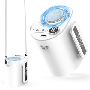 腰掛け扇風機【1秒瞬時冷感・1台4役】ベルトファンハンディファン冷却プレート携帯扇風機充電式ハンディ扇風機腰掛けファン屋外作業5000mAh電池内蔵100段階風量調節LEDディスプレイ花火…