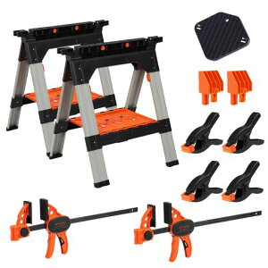 PONY �\�[�z�[�X 2��Z�b�g 300mmF�N�����vx2�t �X�v�����O�N�����vx4�t ��Ƒ� ���[�N�e�[�u�� �ω׏d544kg �X�`�[���Œ葫 DIY ���j��H �؍H�H��