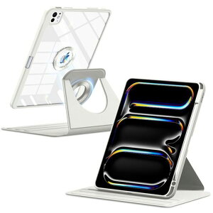 ShinKin �ی�P�[�X iPad Pro 11 �C���` (M5) 2025 / iPad Pro 11 �C���` (M4) 2024 �Ή� 360�x��] �����^ ���O���\�� �}�O�l�b�g�J�o�[ TPU�f�� +PC���� �P�[�X ���΋z�� �y�����[