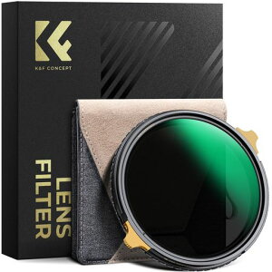 K&F CONCEPT 67mm ND2-32&CPL�t�B���^�[ ��ND�t�B���^�[ 2in1 �ꖇ��� ���@�\�t�B���^�[ �^�J�� �t���A��S�[�X�g�h�~ �F���Ԃ薳�� ����36�w�i�m�R�[�e�B���O �����h�� �L�Y�h�~ �����g �P�����c