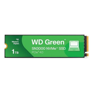 WesternDigital1TBWDGreenSN3000NVMe����SSD-�\���b�h�X�e�[�g�h���C�u-Gen4PCIeM.22280�ő�5000MB/�b-WDS100T4G0E