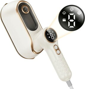 【2025新バージョン】eueアイロンスチームアイロン【3段階スチーム量調節&LEDディスプレイ】衣類スチーマーシワ伸ばし折畳み式10秒立ち上がり150°C高温除菌脱臭ハンドル180°回転携帯アイ…
