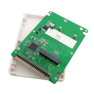 mSATA (Mini SATA) SSD 50mm to 2.5 �C���` IDE 44pin 9mm�� SSD�ϊ��P�[�X