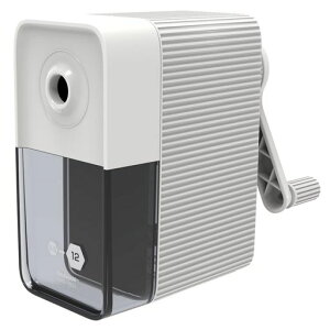 ナカバヤシ太い鉛筆も削れる手動鉛筆削りホワイトDPS-H501W