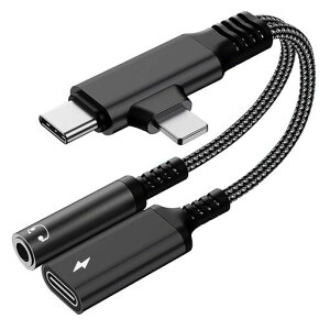 TopamzTypeC/Phoneto3.5mmCzϊA_v^[4in1PD}[dDACډyȂ[dʘb/ʒ/yΉŐViOS18ΉPhone