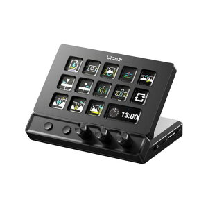 Ulanzi D200X �X�g���[���R���g���[���[�y3�m�u+ 8-in-1�h�b�N���ځz14��LCD�L�[ 4K HDMI�Ή� SD/TF�J�[�h���[�_�[ PD�}���[�d USB3.0�����]�� ����f�o�C�X �}�N���L�[�{�[�h ���{��Ή�