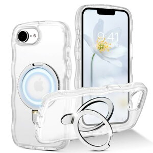 GUAGUA iphone 17e/16e �P�[�X �ϏՌ� �E�F�[�u �}�b�g�����L�b�N�X�^���h �}�O�l�b�g �c�����p ��]�����O�t�� �w��h�~ ����~�� ���ϋv ���� ���˂��� �؍� 120°�J�\ �����ӂ���16e /17e�c