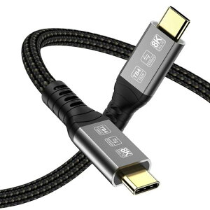 Angusplay Thunderbolt 4 �P�[�u�� 1m USB-C & USB-C 8K �}���[�d �P�[�u�� 40Gbps �����f�[�^�]�� iPhone 16/16e/ 15 MacBook Air Pro iPad Pro/Air ���Ή�